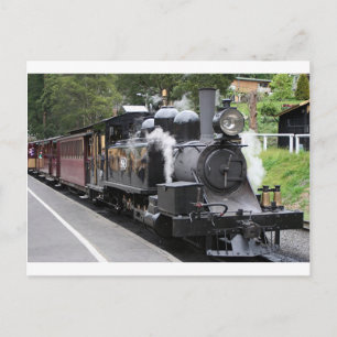 Steam engine, Victoria, Australia Postcard