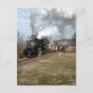 Steam Freight Lahaska Vertical Postcard