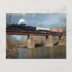 Steam Freight Trestle 1 Postcard