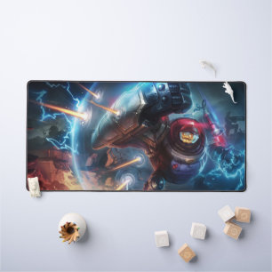 Steam Golem Gaming Desk Mat   Customisable Pad