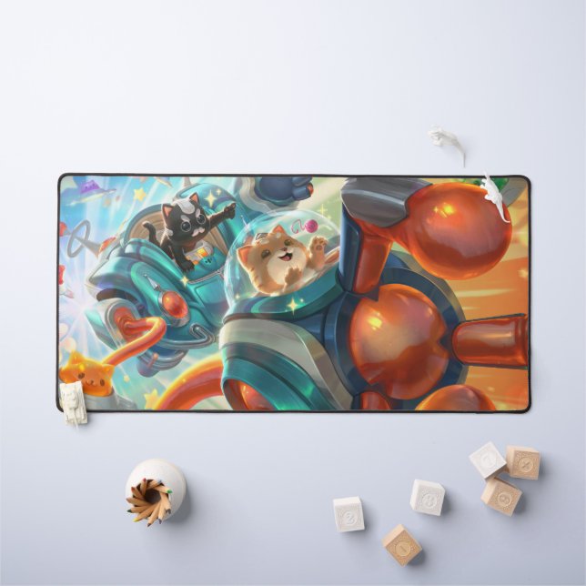 Steam Golem Gaming Desk Mat | Customisable Pad (Kids Table)