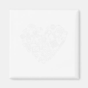 Steam Heart Shape Stem Teacher Science Lover Byck  Magnet