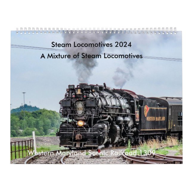 Steam Locomotive 2024 Calendar (Cover)