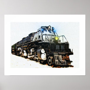 Steam Locomotive A Big Boy Poster