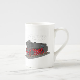 steam locomotive bone china mug
