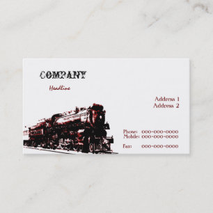 Steam Locomotive Business Card