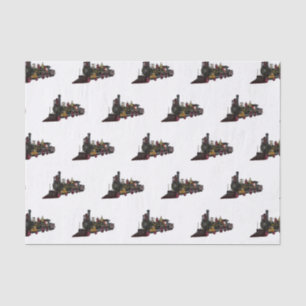 Steam locomotive cartoon illustration  tissue paper