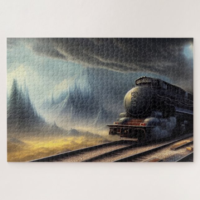 Steam Locomotive Jigsaw Puzzle (Horizontal)