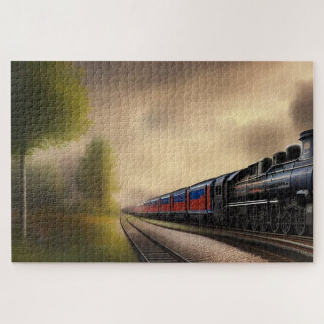 Steam Locomotive Jigsaw Puzzle (Horizontal)