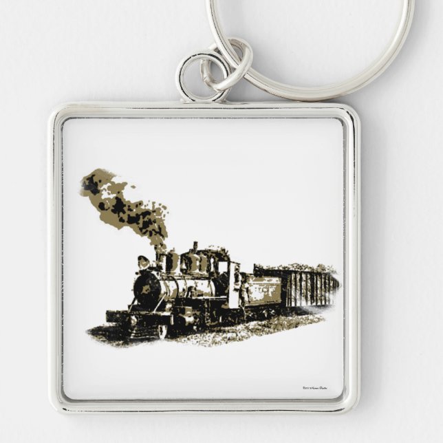 Steam Locomotive Keychain (Front)