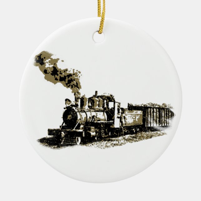 Steam Locomotive Ornament (Front)