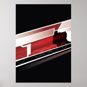 Steam Locomotive Poster