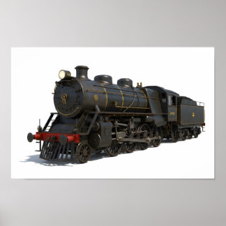 Steam Locomotive Poster