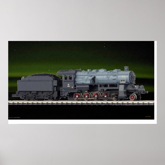Steam Locomotive Poster (Front)