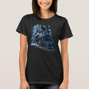 Steam Locomotive Train  Railway Railroad Steam Eng T-Shirt