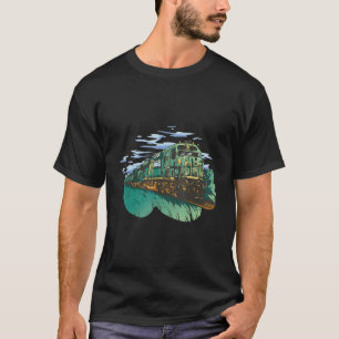 Steam Locomotive Train Trains Railway T-Shirt
