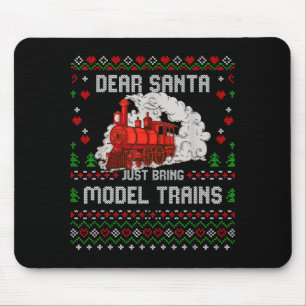 Steam Model Trains Collector Christmas Ugly Xmas S Mouse Pad