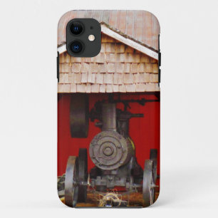 Steam powered Antique Tracter iPhone 11 Case