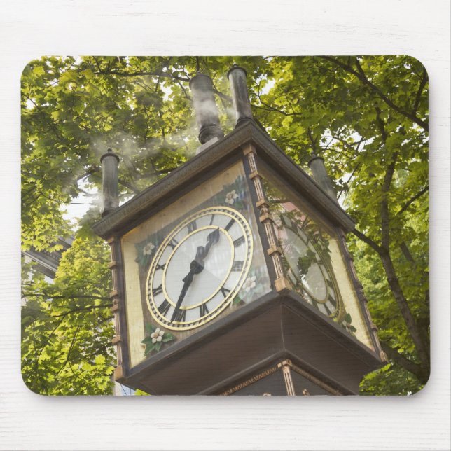 Steam powered clock in the Gastown neighbourhood Mouse Pad (Front)