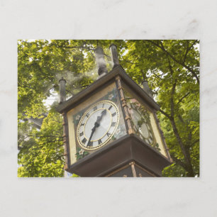 Steam powered clock in the Gastown neighbourhood Postcard