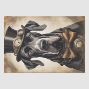 Steam-Powered Elegance: Great Dane in Steampunk Tissue Paper