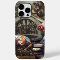 Steam Punk Biker Pig Fantasy Case-Mate iPhone Case