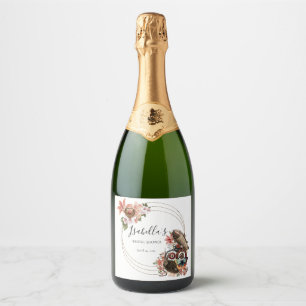 Steam Punk Bridal Shower Sparkling Wine Label