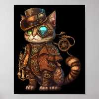 Steam Punk Cat Kitten Kitty Steampunk