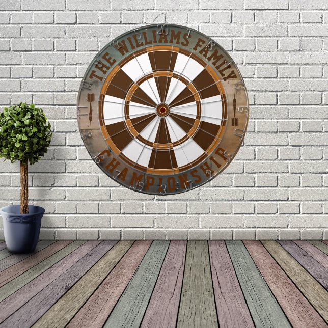 Steam Punk Family Name Personalised  Dartboard (Creator Uploaded)