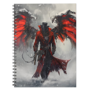 Steam Punk Fire Demon Digital Art Notebook