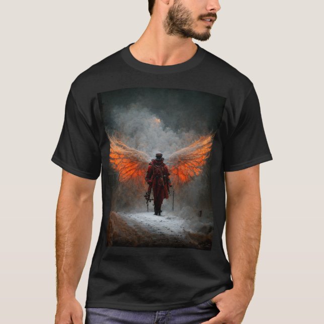 Steam Punk Fire Demon T-Shirt (Front)