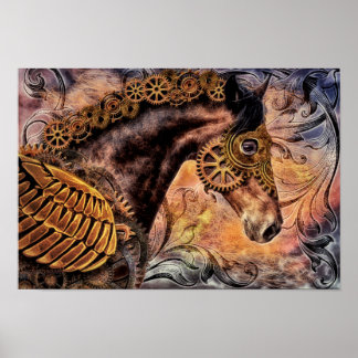 Steam Punk Horse Poster
