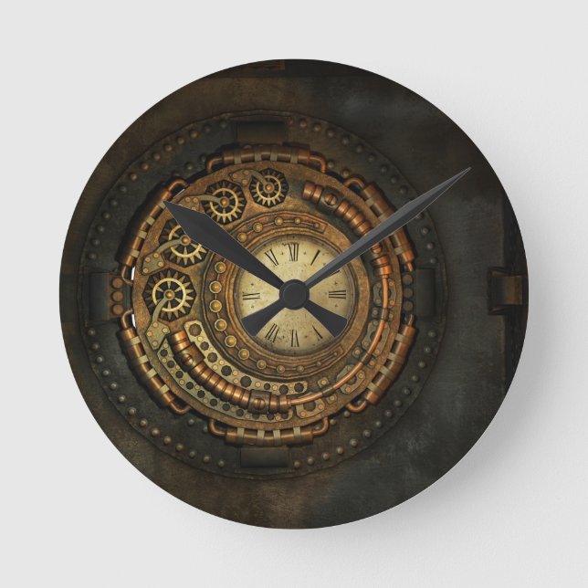 STEAM PUNK | vintage style clock (Front)