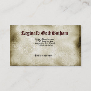 Steam Punked Business Card