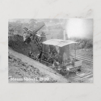 Steam Shovel, 1900 Postcard