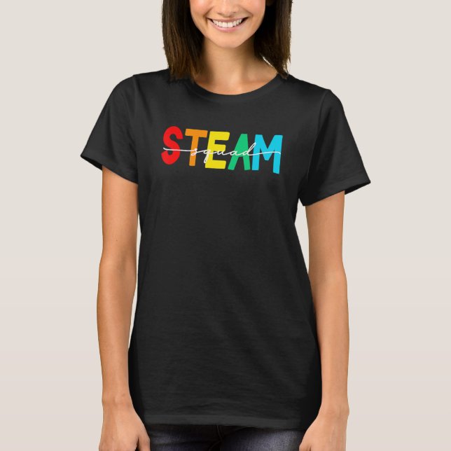 Steam Squad Back To School Teacher Boys Girls T-Shirt (Front)