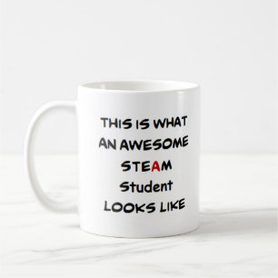 steam student, awesome coffee mug
