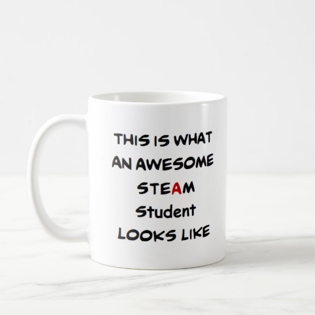 steam student, awesome coffee mug (Left)