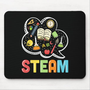 Steam Teacher And Student Byck To School Stem Mouse Pad
