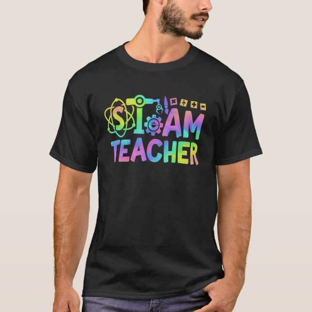 Steam Teacher Back To School Stem Science Technolo T-Shirt (Front)