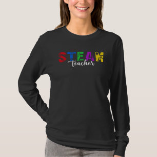 STEAM Teacher Boho Science Technology Engineering T-Shirt