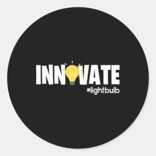 Steam Teacher Byck To School Stem Innovate Science Classic Round Sticker