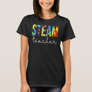 Steam Teacher Tie Dye Appreciation Day Hello Back T-Shirt