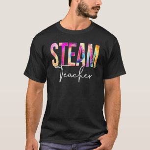 Steam Teacher Tie Dye Back To School Women Appreci T-Shirt