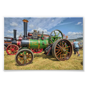 Steam Traction Engine Photo Print
