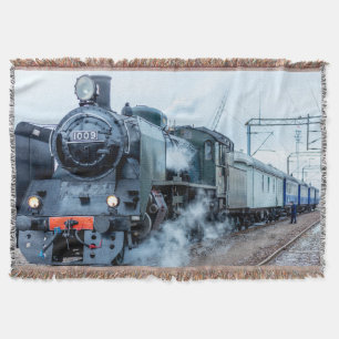 Steam Train 11 Throw Blanket