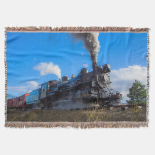 Steam Train 24 Throw Blanket