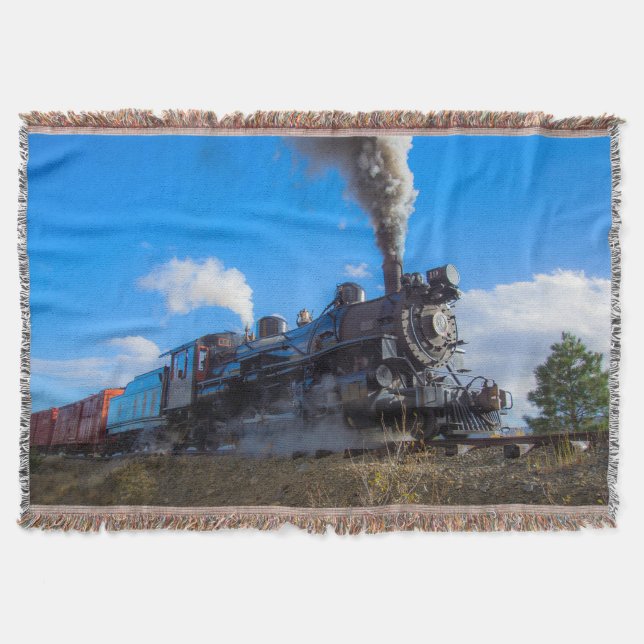 Steam Train 24 Throw Blanket (Front)