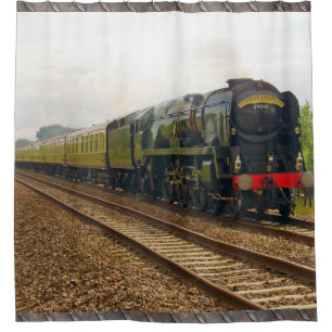 Steam Train 28A-B Image Options Shower Curtain