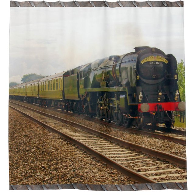 Steam Train 28A-B Image Options Shower Curtain (Front)
